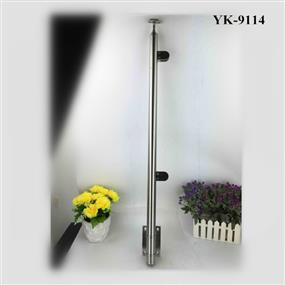 Side Mounted Stainless Steel Round Glass Balustrade