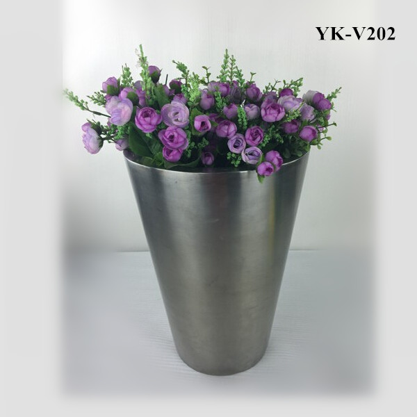 JINXIN Stainless Steel Round Flower Vase