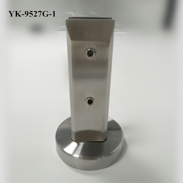 Stainless Steel Glass Fence Square Spigot With Round Base